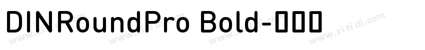 DINRoundPro Bold字体转换